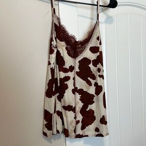 NWT Idyllwind Cow Print Tank Large